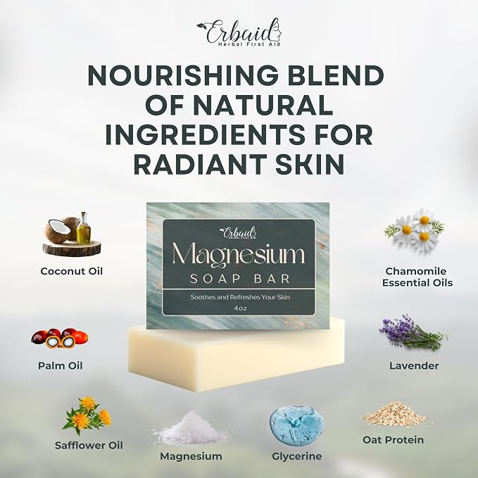 Dead Sea Magnesium Soap Bar – Deep Cleansing, Moisturizing Body Soap - Image 4