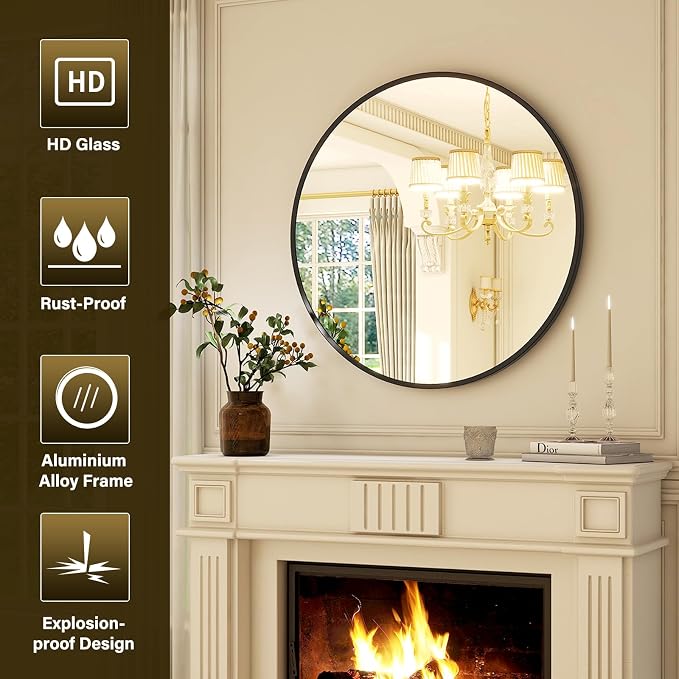 30 Inch Round Mirror - Image 4