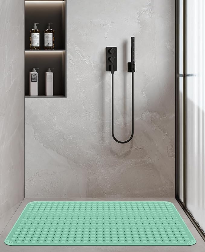Yolife Extra Large TPE Shower Mat, 47.2" L x 31.5" W Anti Slip Bath Mat - Image 7