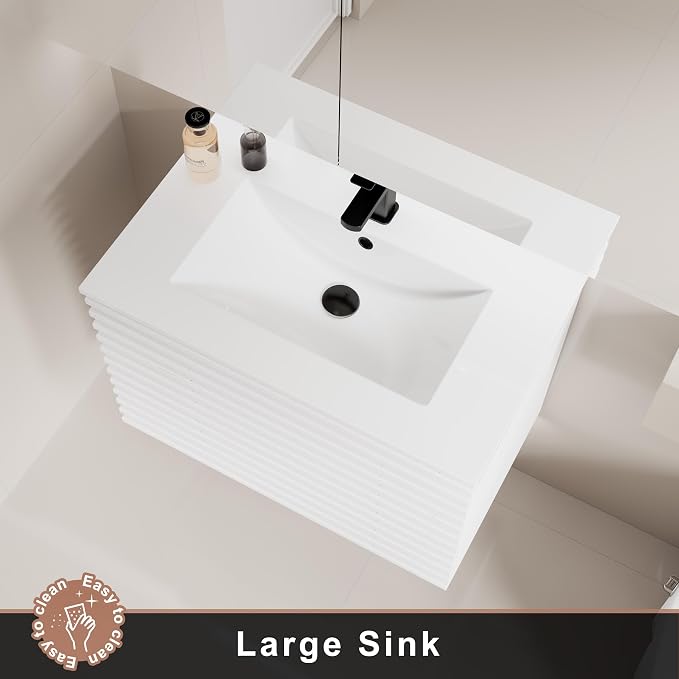 LUCKWIND 30" Floating Bathroom Vanity - Image 5