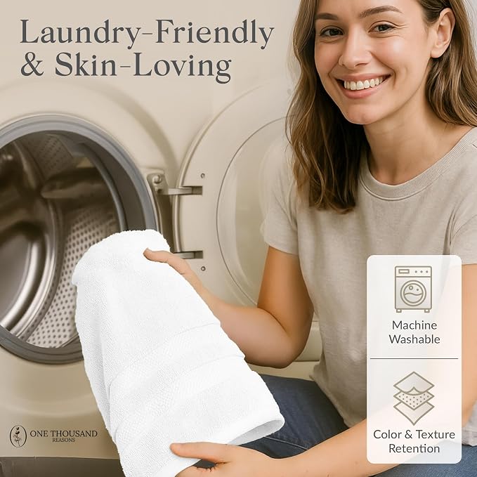 Premium Staple Cotton Bathroom Towel Set - Image 8
