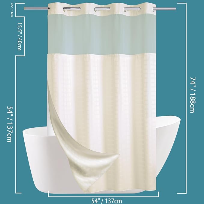 Conbo Mio Stall No Hook Shower Curtain - Image 6