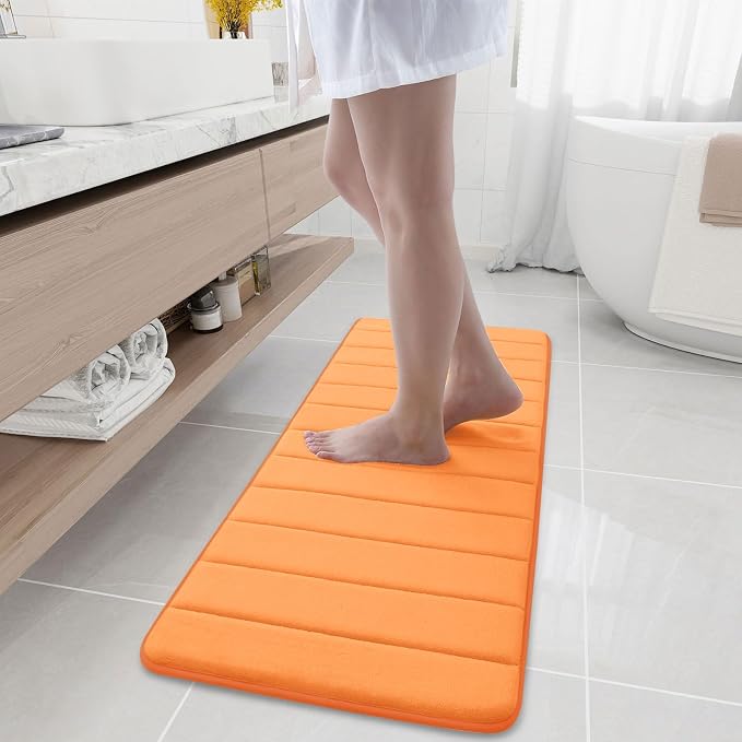 Buganda Memory Foam Bath Mat, Ultra Soft and Non-Slip Bathroom Rugs, Water by Buganda
