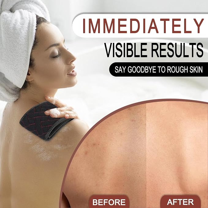 Exfoliating Back Scrubber with Upgraded Handles, 38.5 Inch Double-Sided Body - Image 5