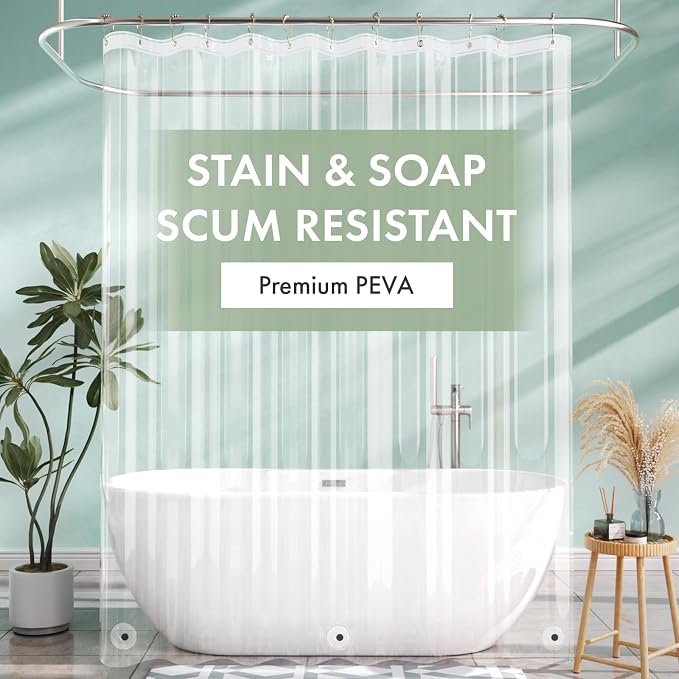 AmazerBath Long Shower Curtain Liner - Image 2