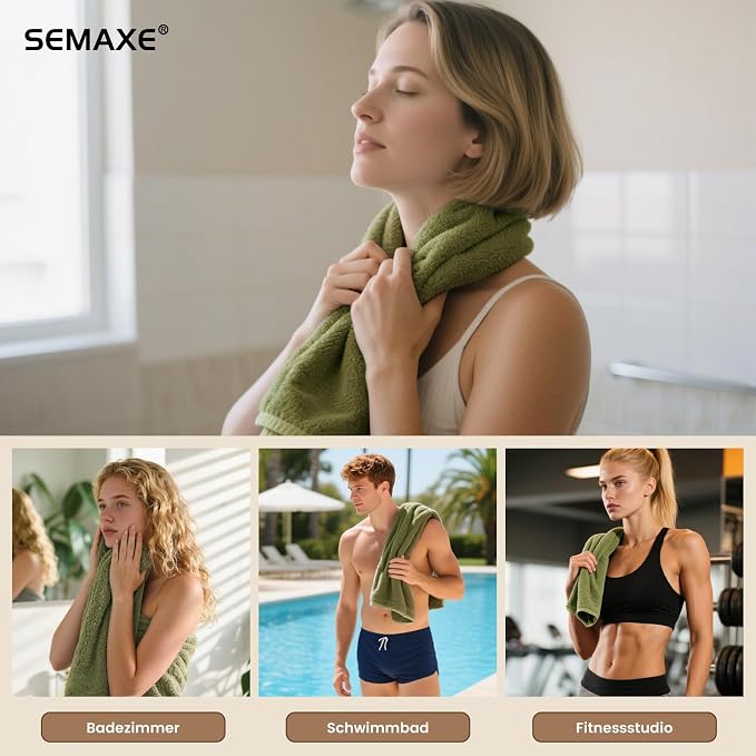 SEMAXE 12 Pack Hand Towels for Bathroom, 100% Cotton Towels - Image 7