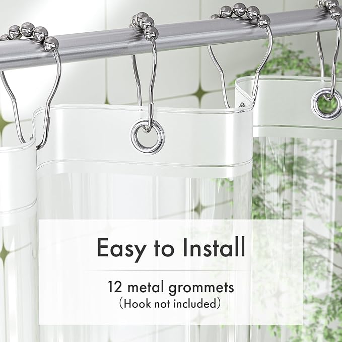 Amazer Long Shower Curtain Liner - Image 6