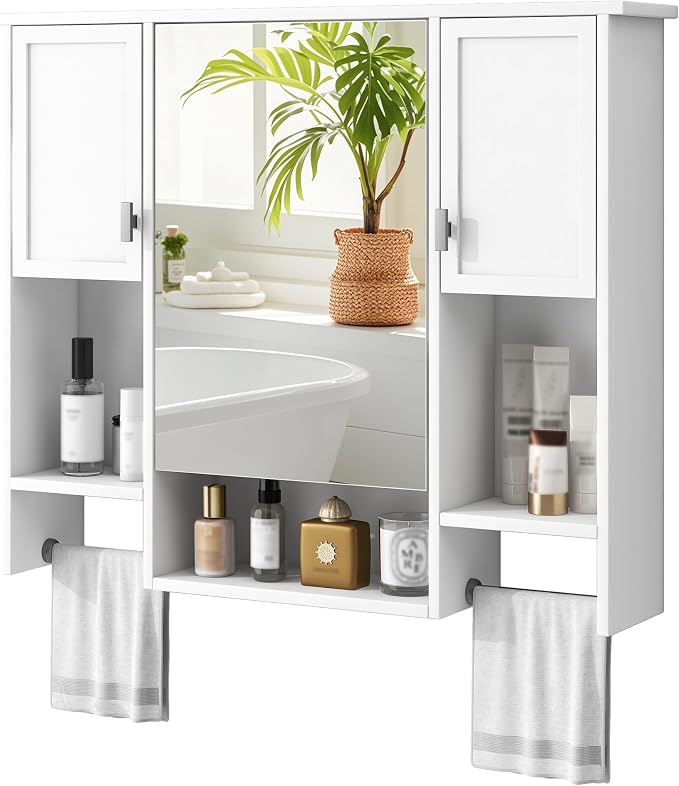 Bathroom Medicine Cabinet, Wall Mounted Bathroom Storage Cabinet by Virubi