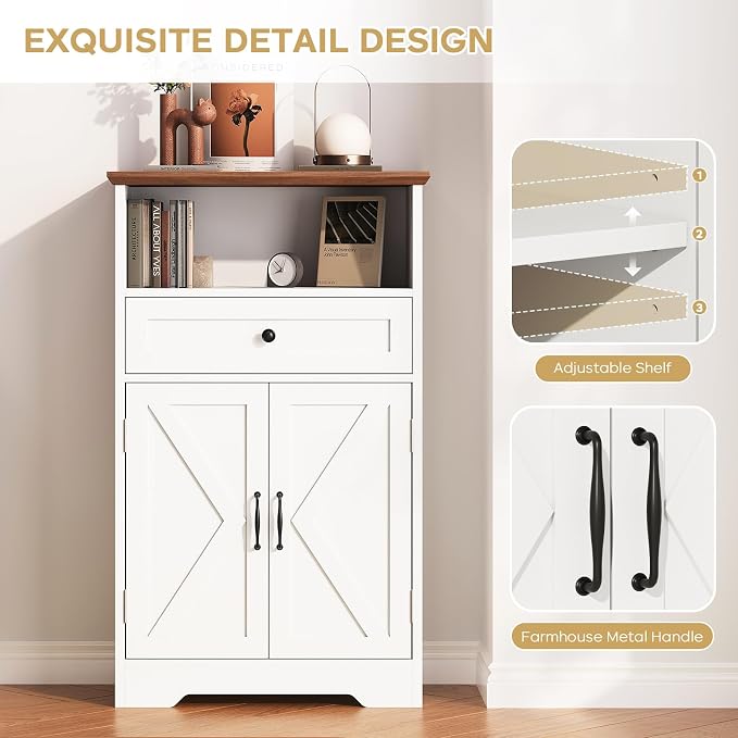 Floor Cabinet, Farmhouse Storage Cabinet - Image 5