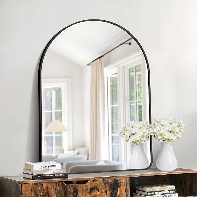 GLASHOM 30"x40" Black Arched Mirrors - Image 3