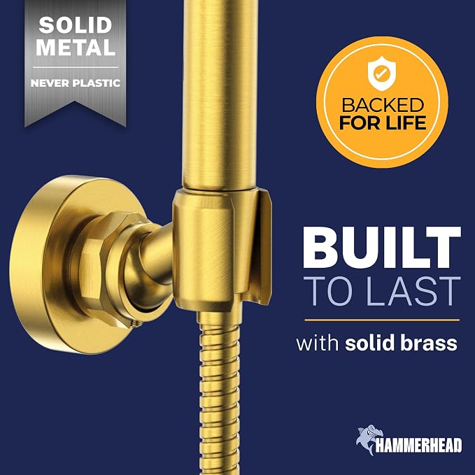 HammerHead Showers Solid Metal Handheld Showerhead Holder Wall Mount, - Image 3