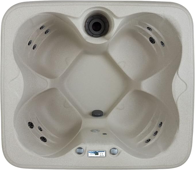 LIFE SMART Spas Rock Solid 4-Person Plug and Play Hot Tub Spa - Image 4