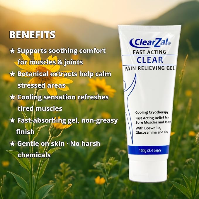 ClearZal Fast Acting Clear Pain Relieving Gel - Image 3