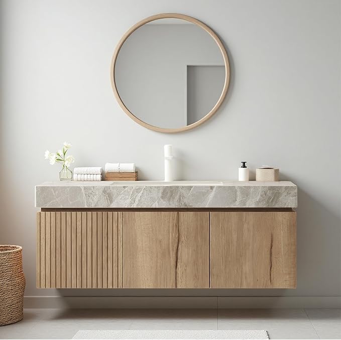 Ambrovina 48" Floating Bathroom Vanity by Unknown