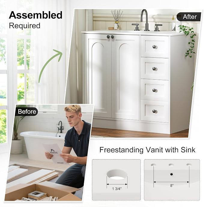 Freestanding Bathroom Vanity - Image 5