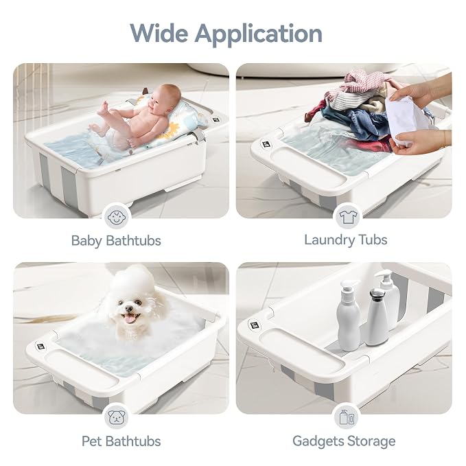 Collapsible Baby Bathtub with Stand - Image 7