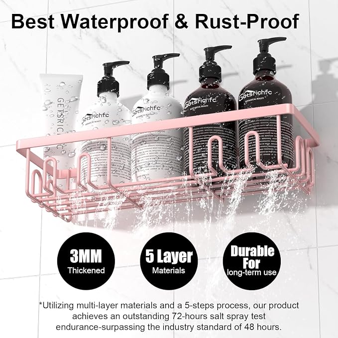 2025 New Adhesive Shower Caddy, Shower Shelves - Image 4