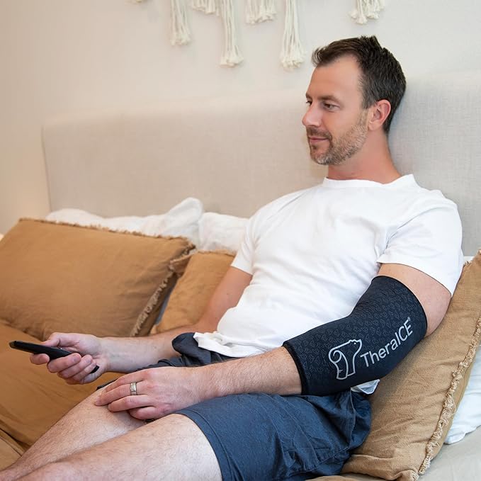 TheraICE Knee Ice Pack Wrap Compression Sleeve - Image 7