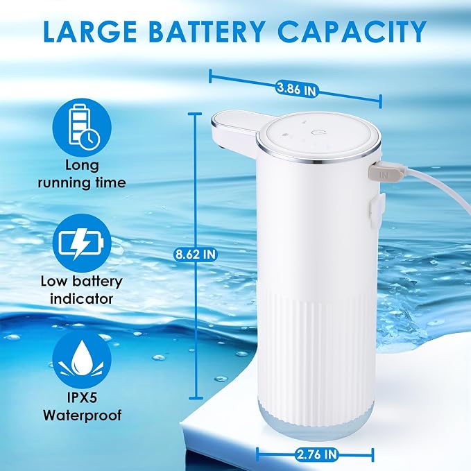 Automatic Foaming Soap Dispenser, 4-Level Adjustable Electric Foam Hand Soap - Image 5