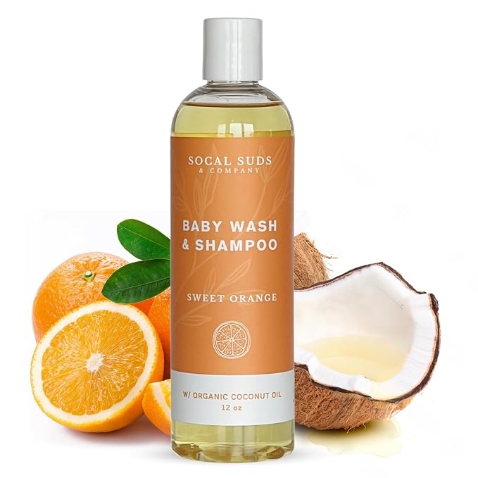 SoCal Suds & Company Organic Baby Shampoo and Body Wash by SoCalSudsCompany