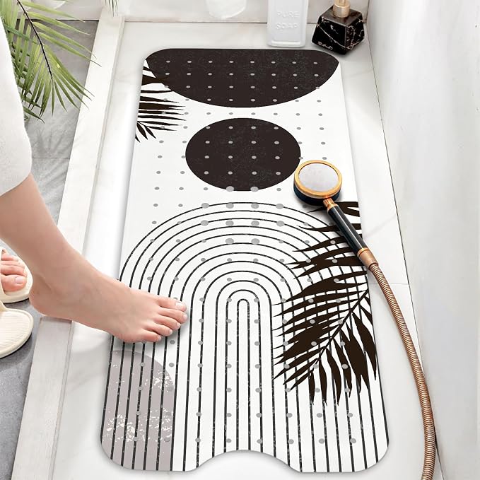 Bathtub Mat Non Slip, Bohemia Extra Long Bath tub Mat Shower Floor Mat - Image 6
