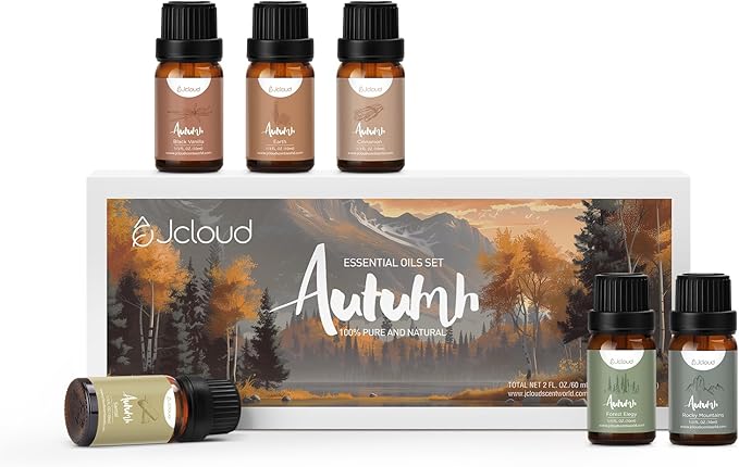JCLOUD Fall Essential Oils for Diffusers for Home, Autumn Scented Fragrance by JCLOUD