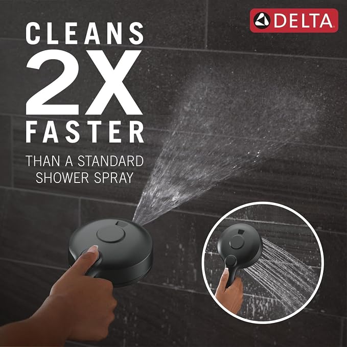 Delta 5-Setting HydroRain 2-in-1 Dual Shower Head - Image 2