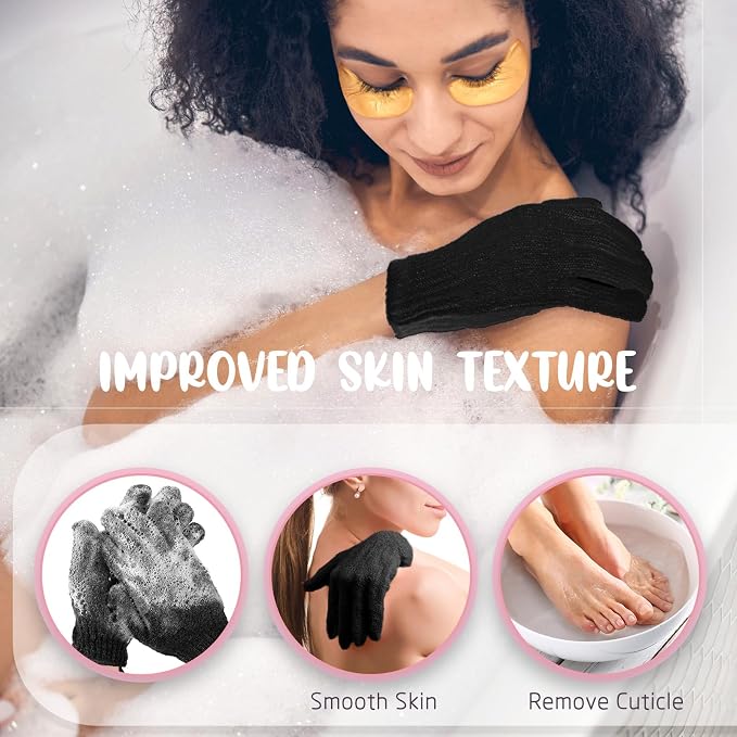 104 Pcs Exfoliating Glove Bulk Shower Gloves - Image 6