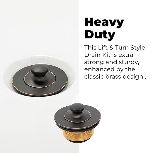 Dorence Lift and Turn Bathtub Drain Assembly Conversion Kit - Image 6