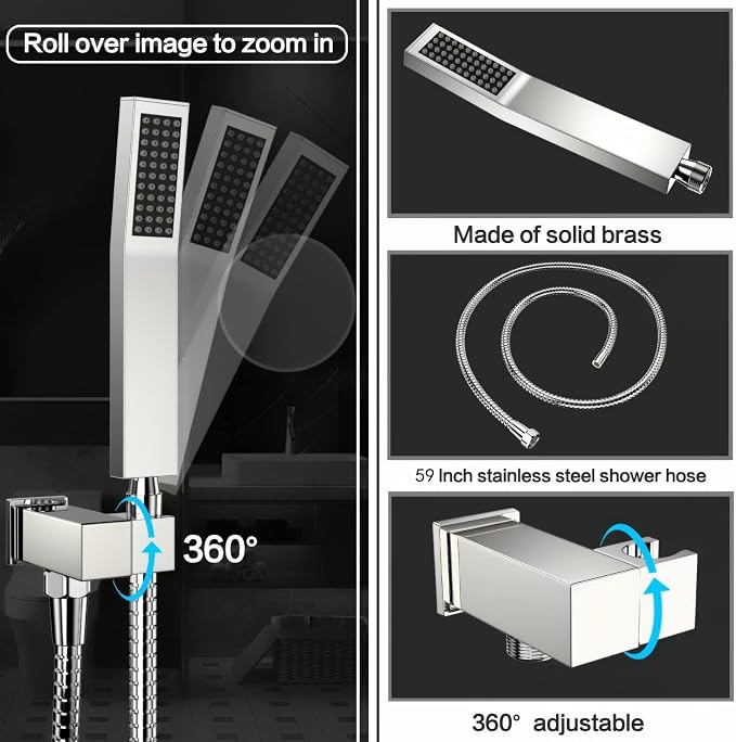 Rain Shower System 12 Inches Shower Head - Image 6