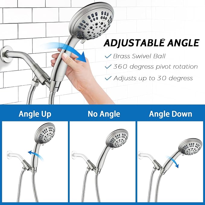 G-Promise High Pressure Shower Head 6 Spray Setting - Image 4
