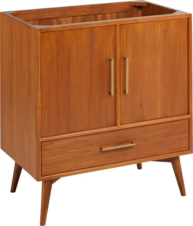 Signature Hardware 953363-30-UM-8 Novak 30" Freestanding Teak Single Basin - Image 10