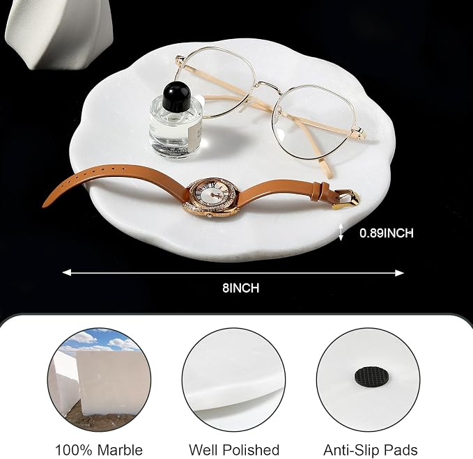 Koville Marble Tray, Natural Stone Tray - Image 3