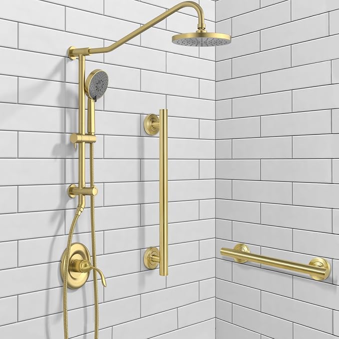 Lava Odoro Shower Grab Bar, Modern Stainless Steel Handicap Grab Bar - Image 3