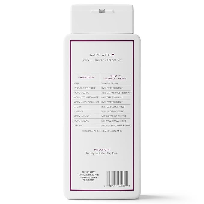 Native Vanilla & Cashmere Body Wash 18 fl oz - Image 11