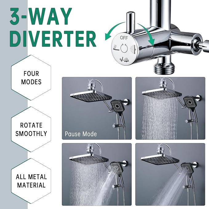 13 Inch Filtered Rainfall Shower Head - Image 5