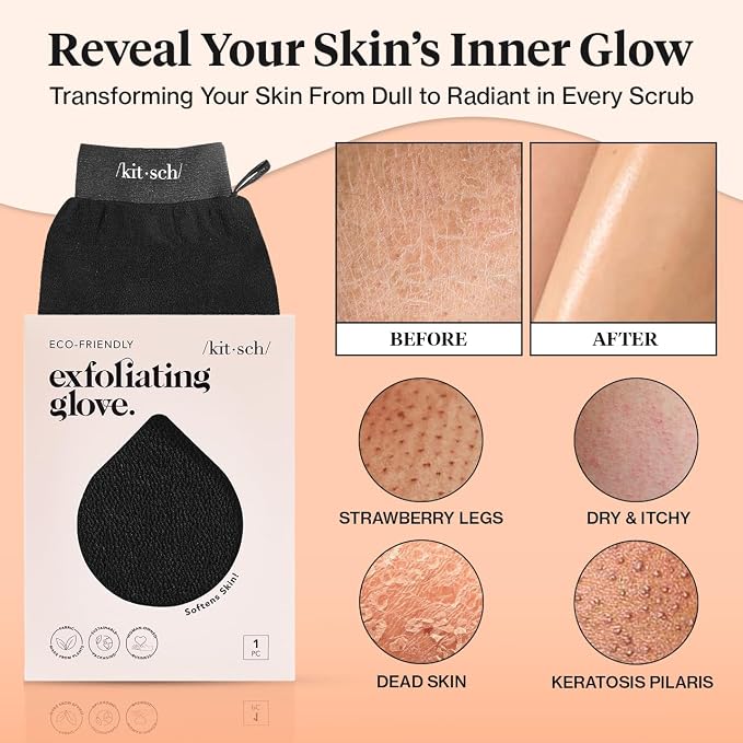 Kitsch Exfoliating Glove – Korean Exfoliating Mitt & Deep Exfoliating Body - Image 5
