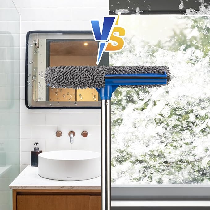 30"-59" Window Squeegee, 2 in 1 Squeegee Window Cleaner - Image 6
