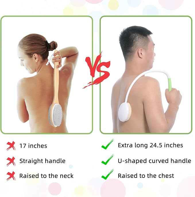 Fanwer 2 Pack Back Scrubber for Shower - Image 2
