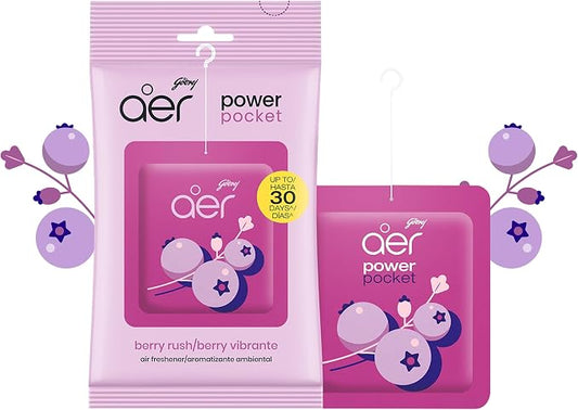 Aer Power Pocket Berry Rush 1pk by Godrej+aer