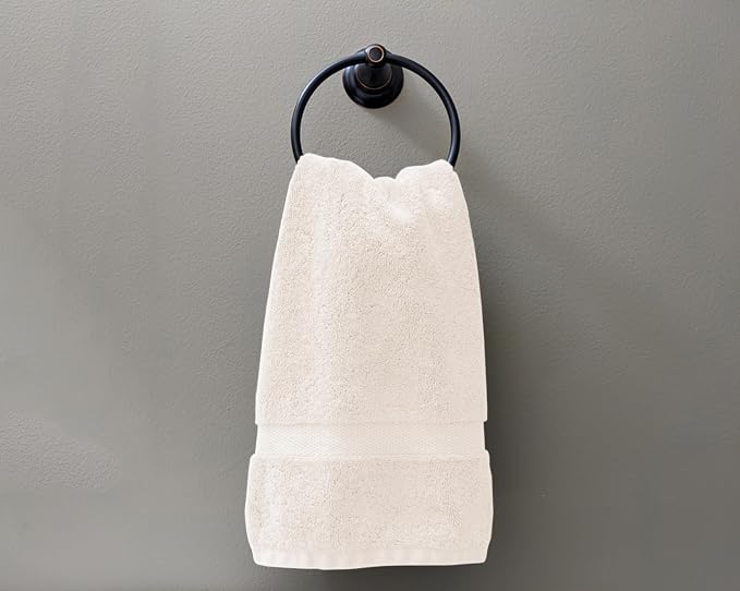 Delara 100% Organic Cotton Towels 650 GSM Plush Feather Touch Quick Dry Hand - Image 4