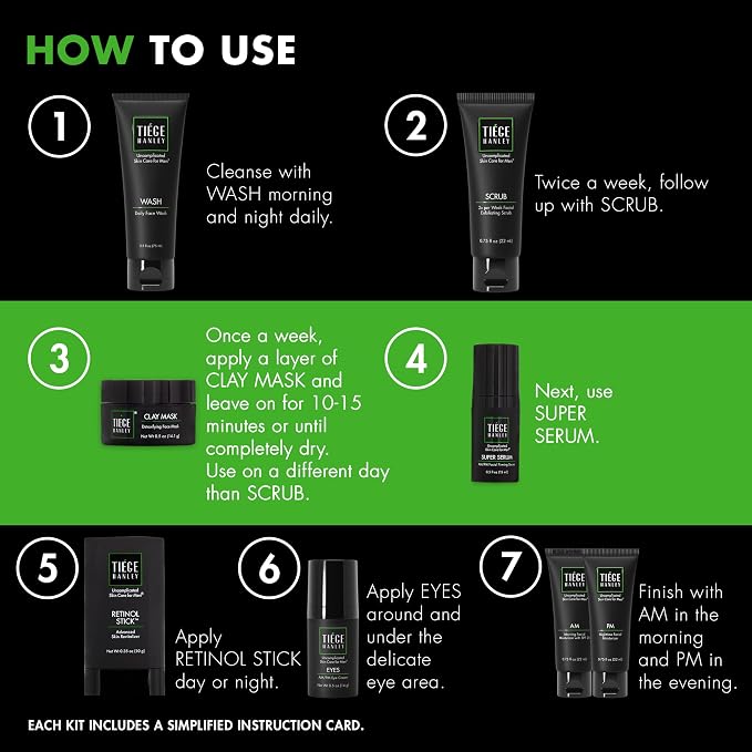 Tiege Hanley Skin Care Set for Men, Rejuvenation Routine, System Level 5 - Image 5