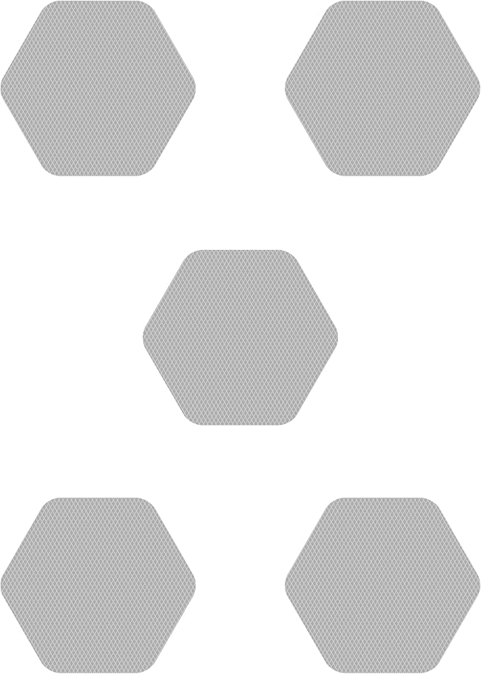 Kahuna Grip Bathtub Bath and Shower 5¼" Hexagon Non-Slip Traction Treads by KahunaGrip%E2%84%A2