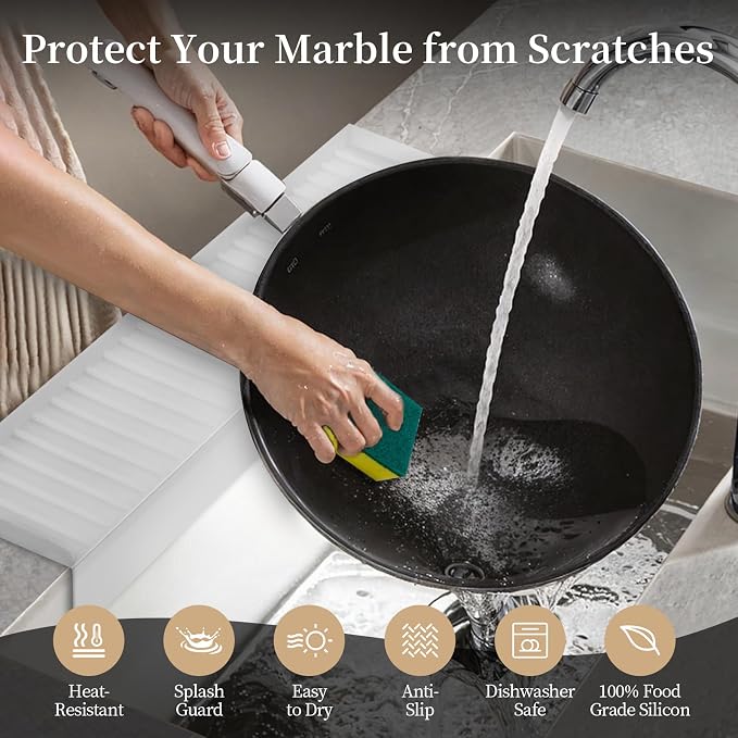 Silicon Edge Protectors for Kitchen Sink, Splash Guard - Image 3