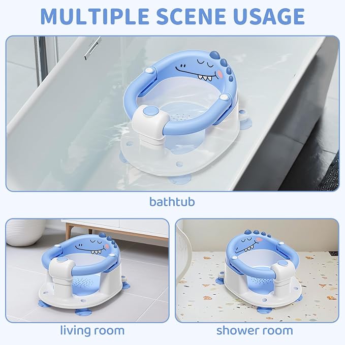 TPN Baby Bath Seat for Babies 6 Months & Up, Non-Slip Toddler Bath Seat - Image 6