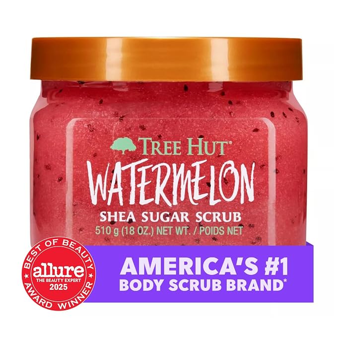 Tree Hut Watermelon Shea Sugar Scrub, Exfoliating, Hydrating & Moisturizing - Image 3