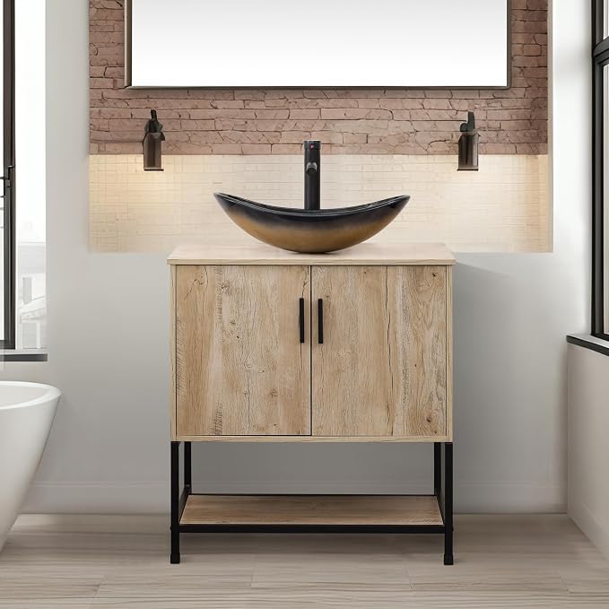 UEV Rustic Oak 30" Bathroom Vanity - Image 4