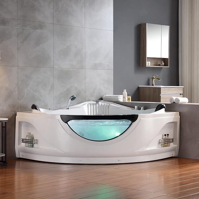 Empava Corner Whirlpool Bathtub - Image 9