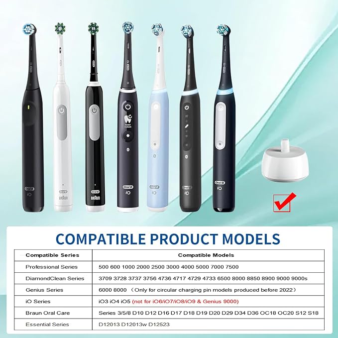 Wall Charger for Oral-B Braun Electric Toothbrush, Wireless Electric Toothbrush - Image 4
