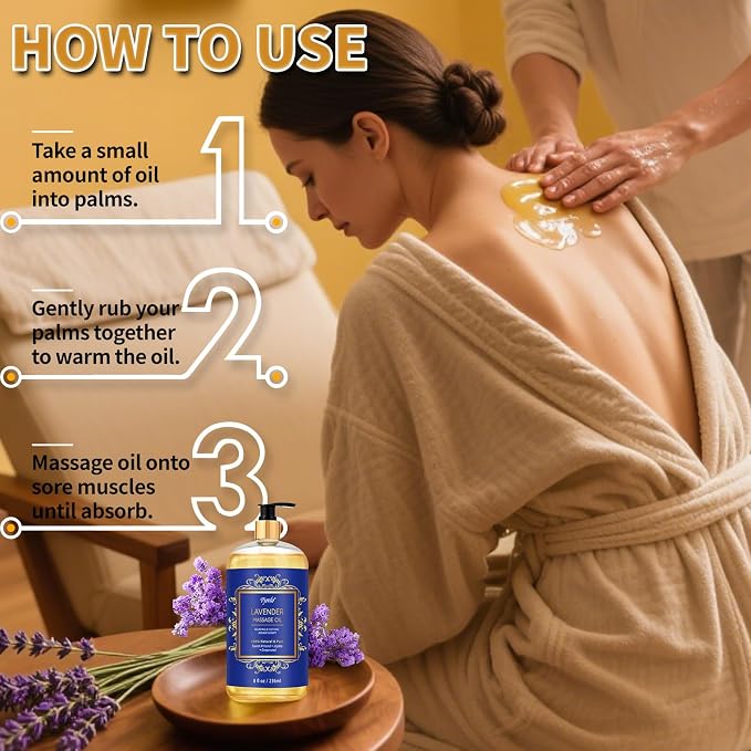 Aromatherapy Lavender Massage Oil - Image 6